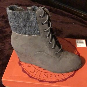 Wedge booties
